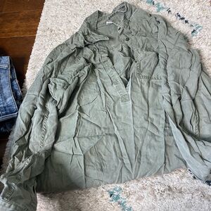 Old navy green shirt dress